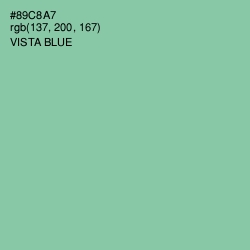 #89C8A7 - Vista Blue Color Image